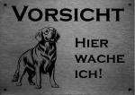 Golden Retriever | Edelstahl Warnschild Hundeschild